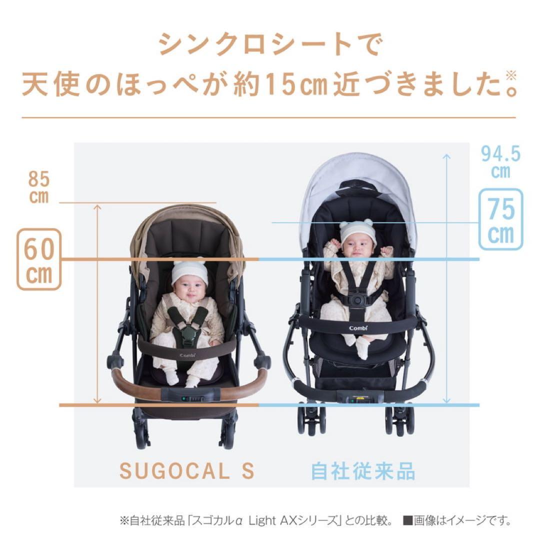美品 【現行モデル】コンビ A型(両対面)ベビーカー　スゴカルS エッグショック