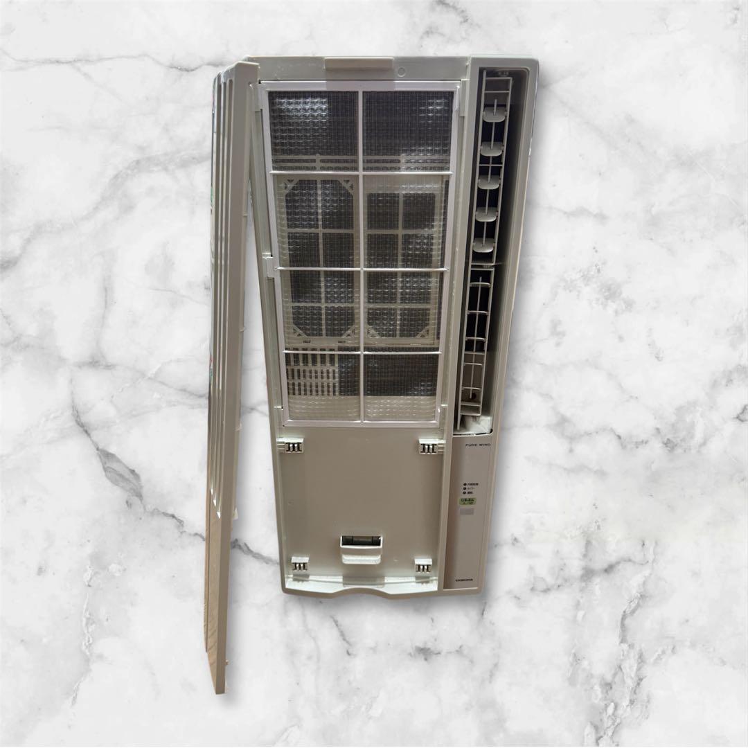 コロナルームエアコン　2022年製　窓用エアコン ホワイト スリムデザイン