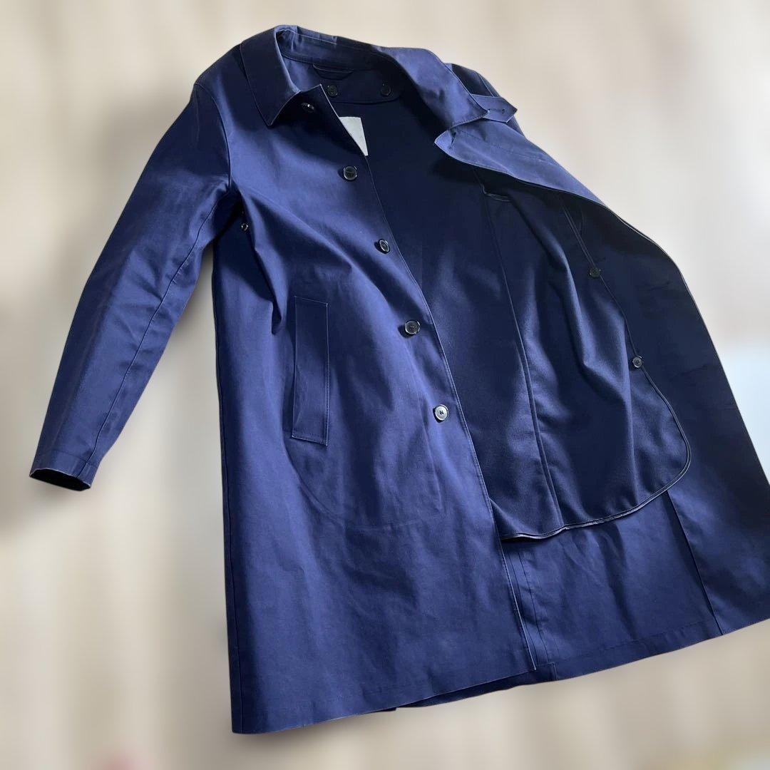 マッキントッシュ　ゴム引きコート　ダンカン　ネイビー　サイズ34