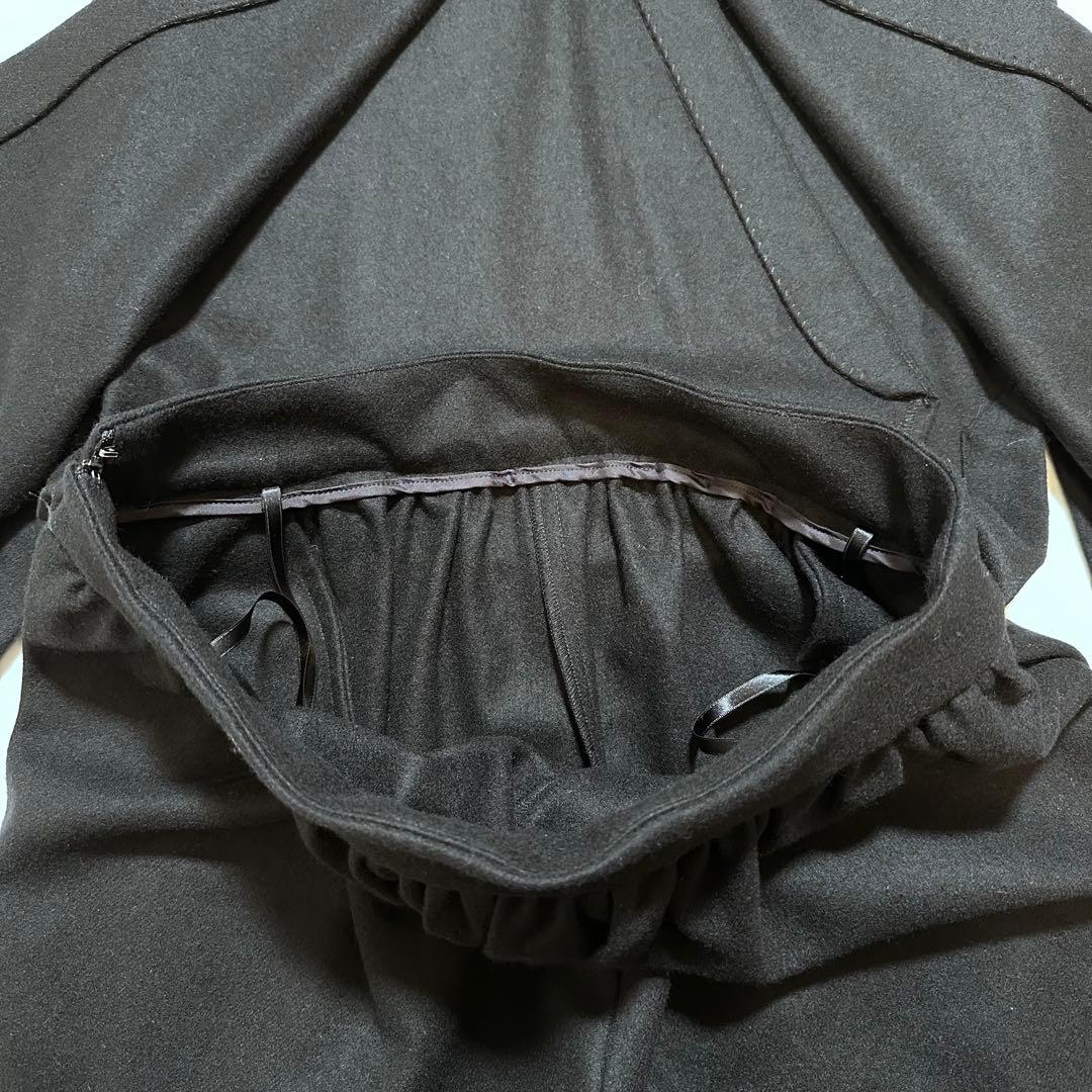 ヨーコチャン オールインワン カシュクール ノースリーブ ウール ブラック 38