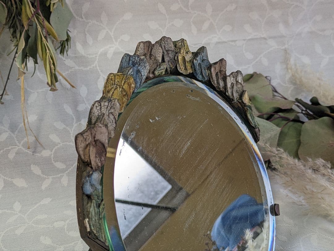 イギリスアンティーク バーボラミラー アンティーク鏡 1920年代 卓上ミラー