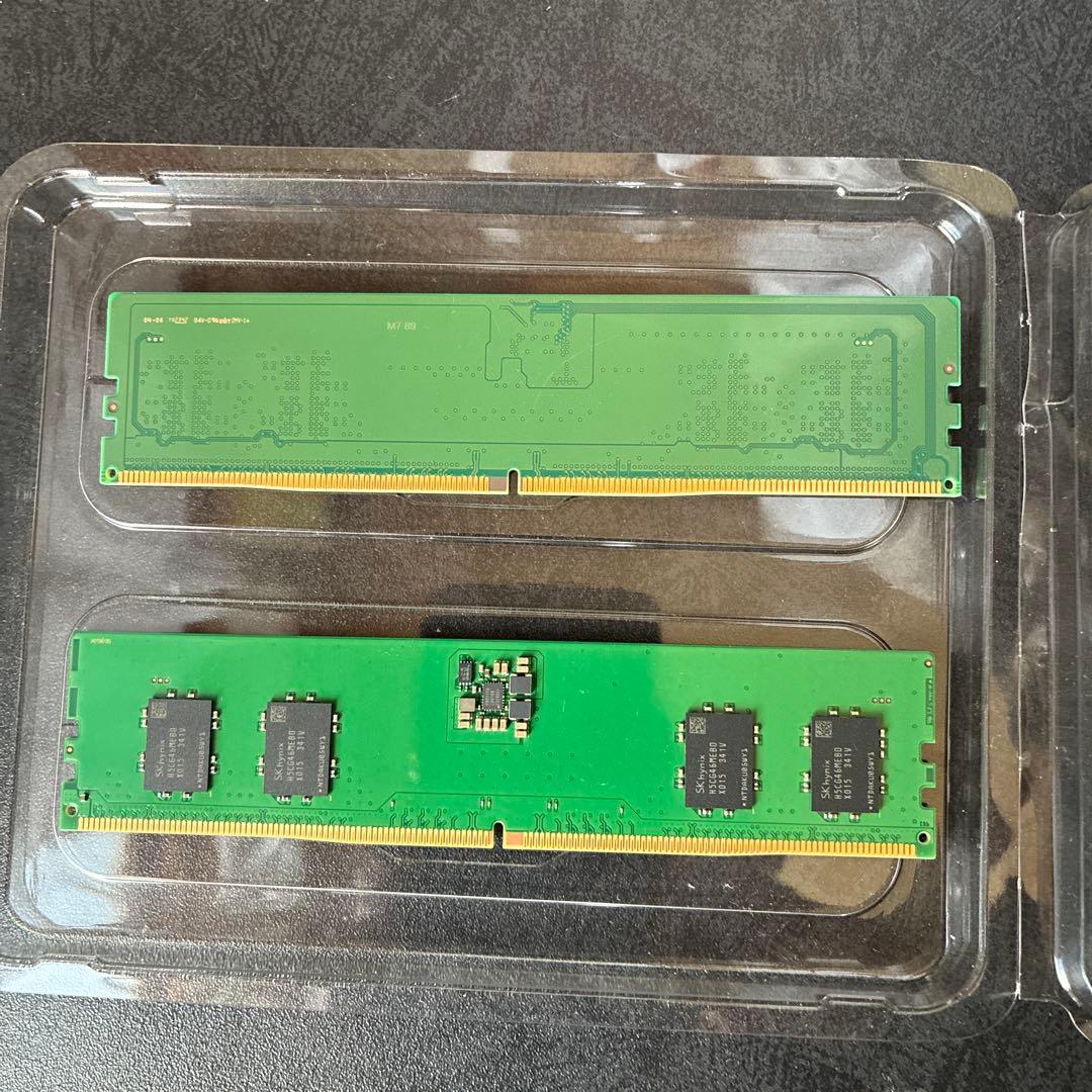 SAMSUNG DDR5-4800MHz 8GBx2枚 16GB