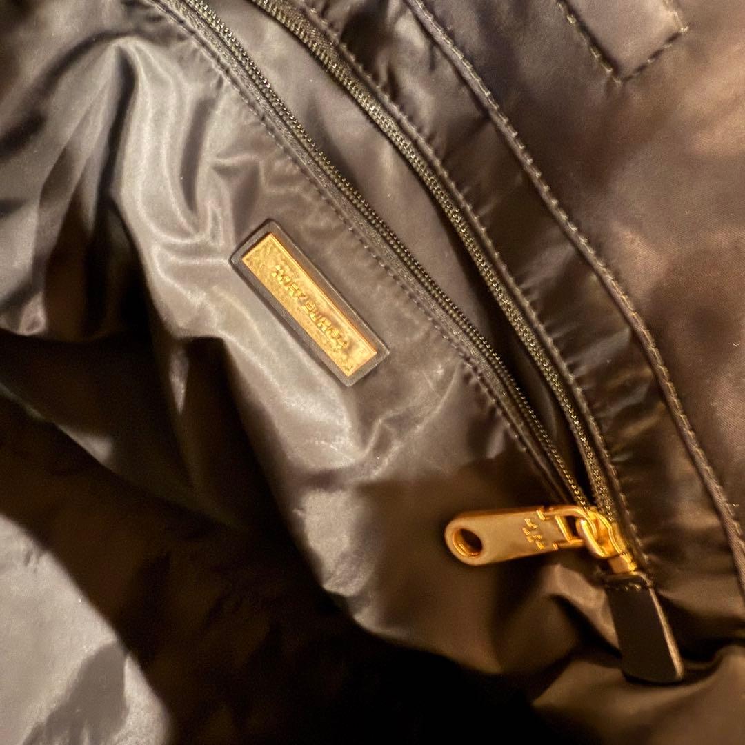 トリーバーチ エラ トートバッグ レザー ナイロン ブラック