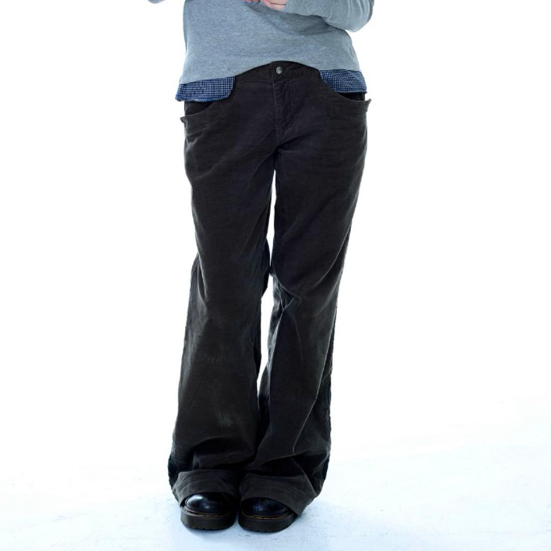 パンツ coyseio LEAF CUT CORDUROY PANTS BROWN