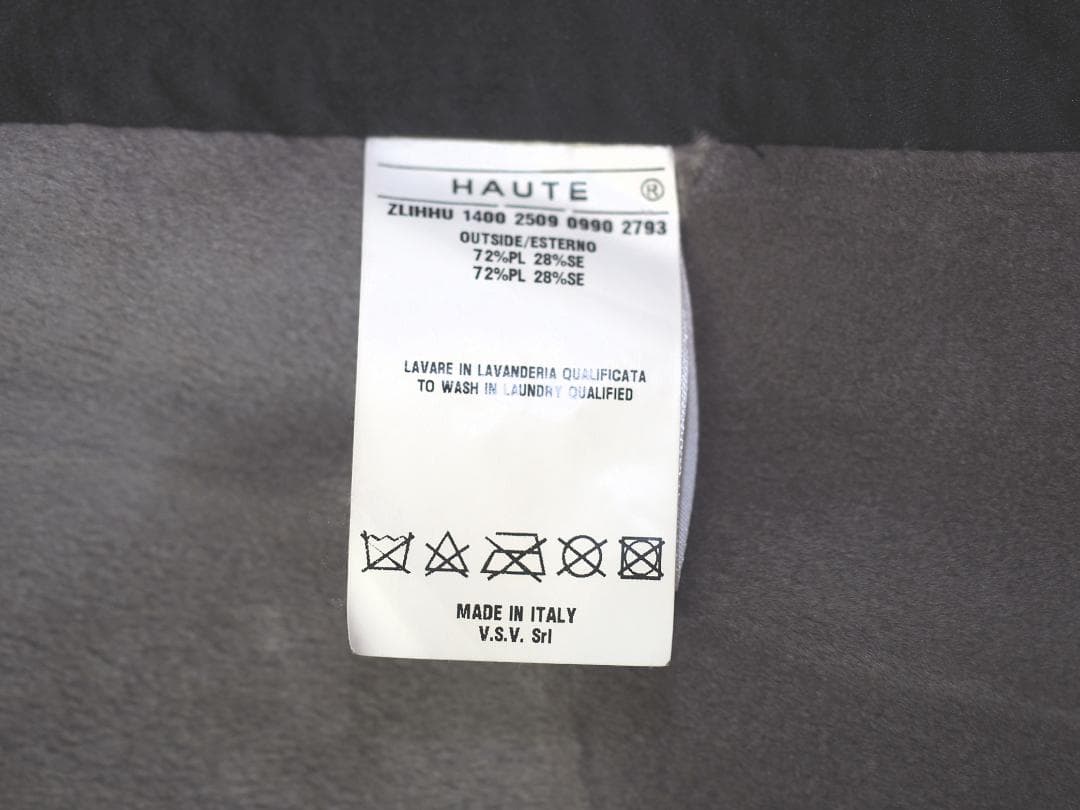 定価32万円 HAUTE 10AWファーライナーシルク混トレンチコート48