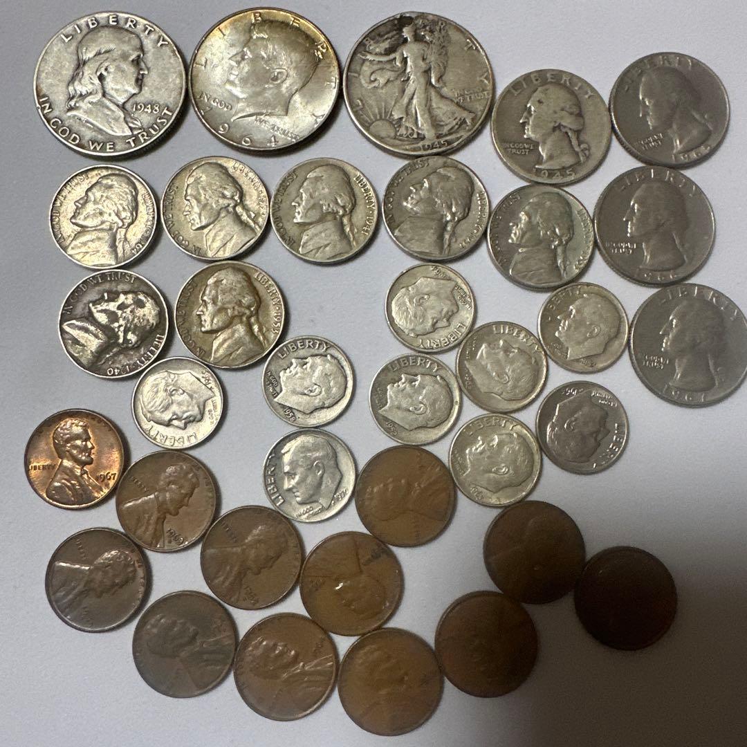 アメリカ　硬貨　旧硬貨