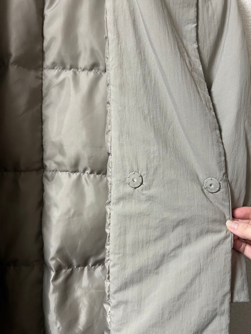 【B.C STOCK】ワッシャーナイロンダウンチェスターコート カーキ M