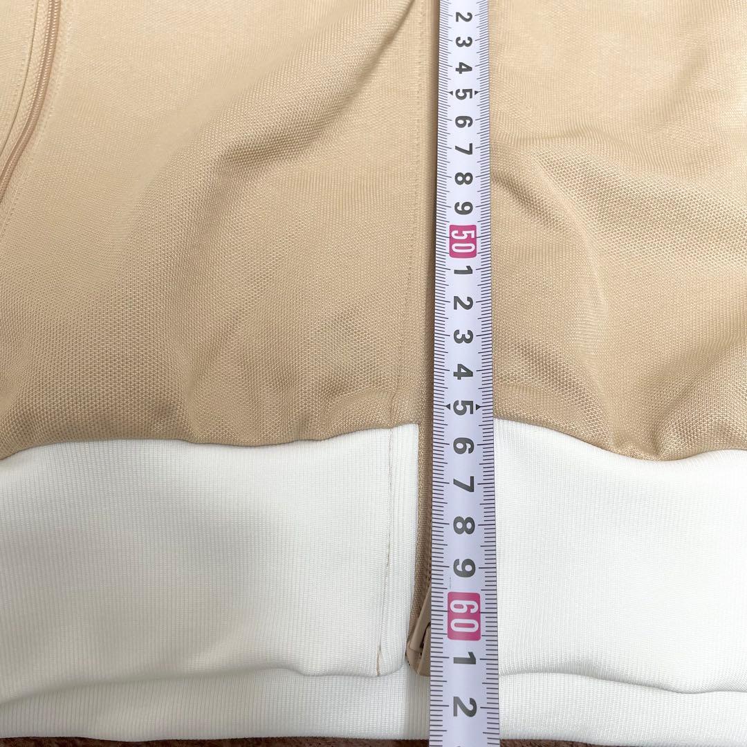 極美品adidas アディダス トラックジャケット ベージュ XS トレフォイル