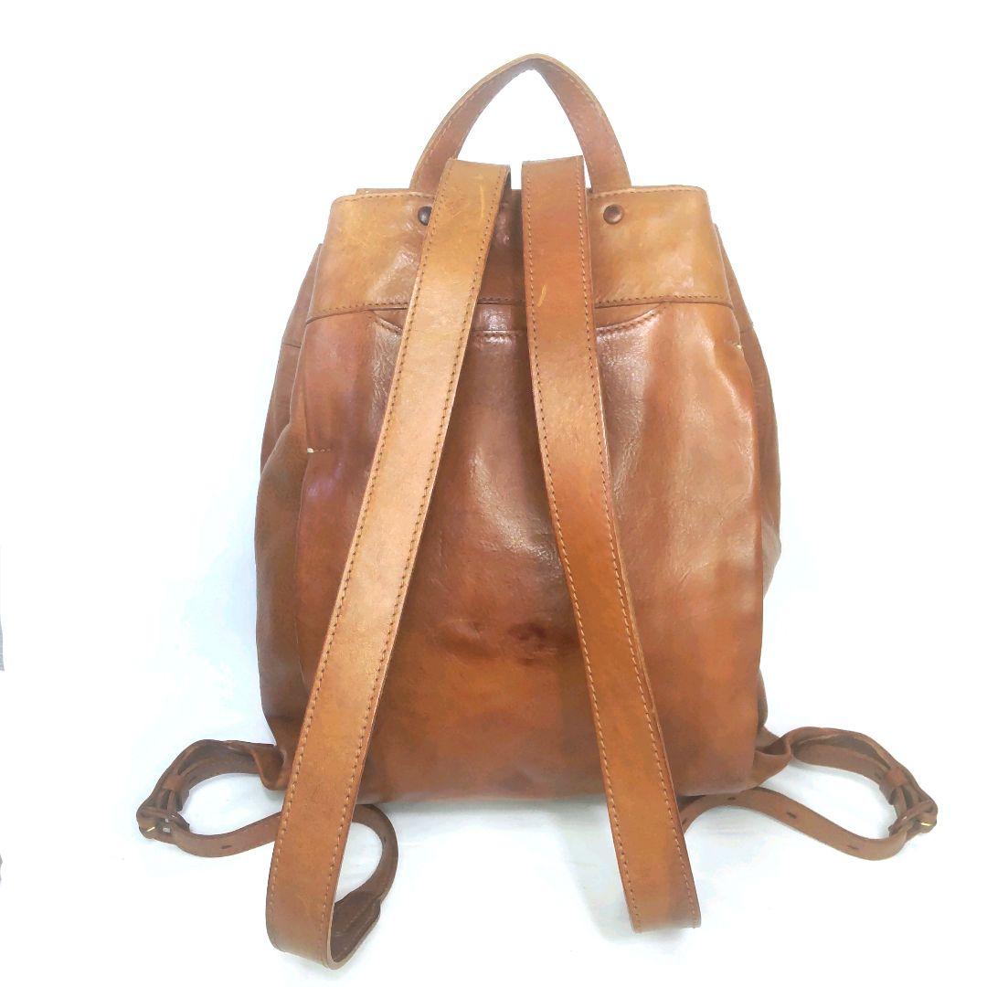 【genten/ゲンテン】 美品 Soffice レザー バックパック リュック