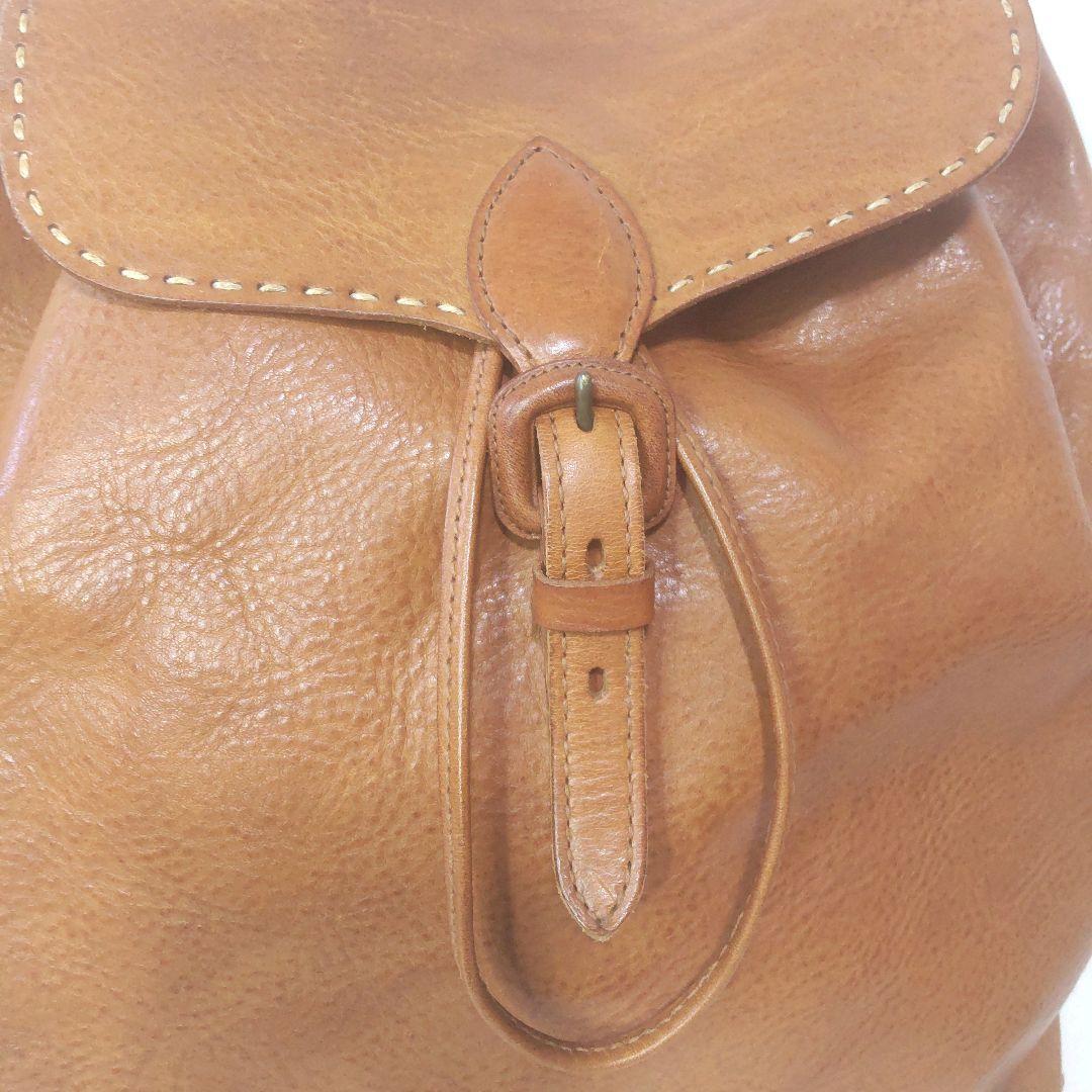 【genten/ゲンテン】 美品 Soffice レザー バックパック リュック