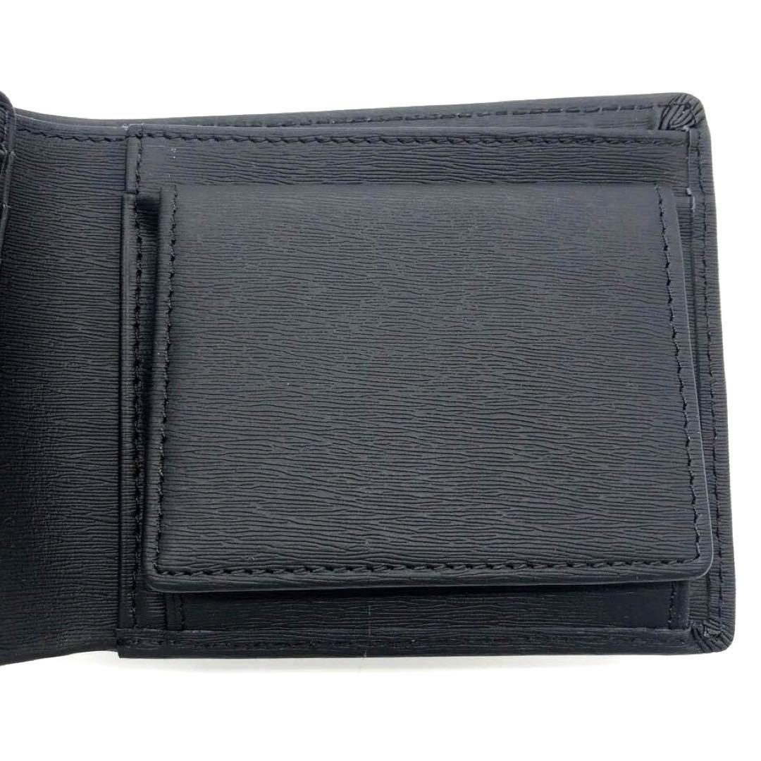 未使用☆ポーター カレント レザー　二つ折り財布 ブラック