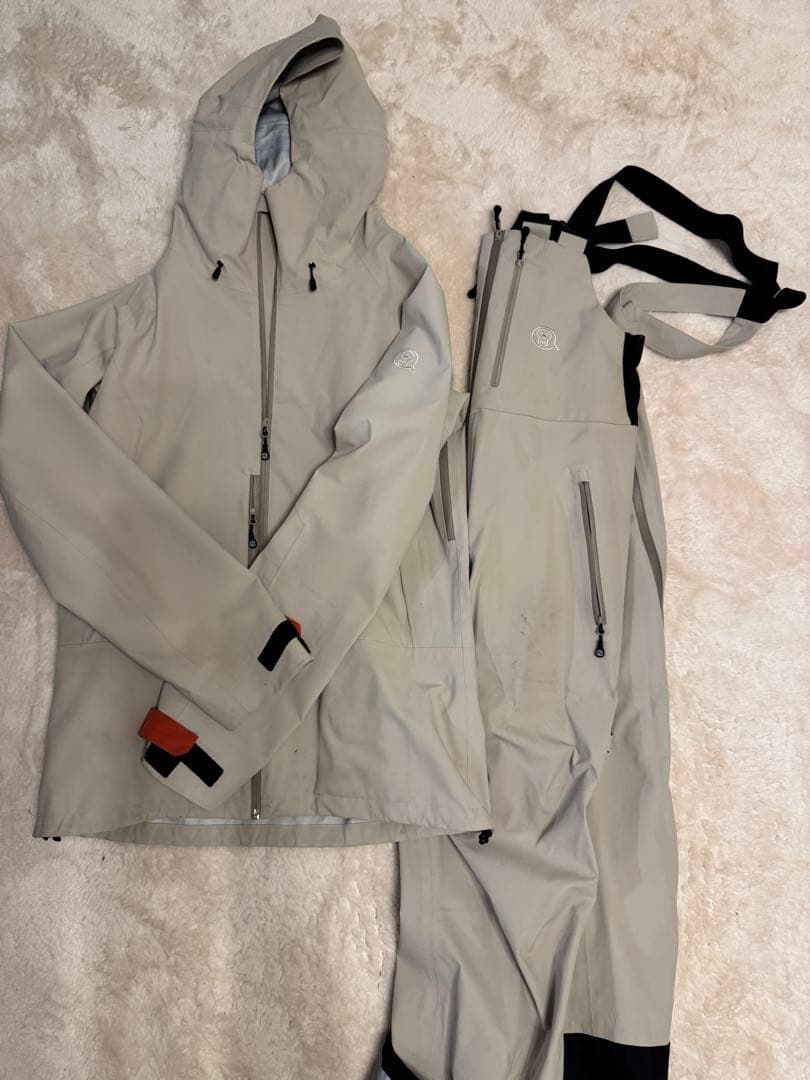 unfudge cloud JKT&PNT beige Lサイズ上下セット