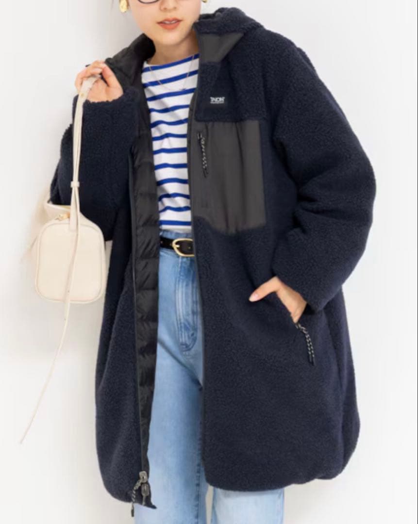 専用　ノーリーズ　TAION/タイオン　別注ボア×ダウンフードコート