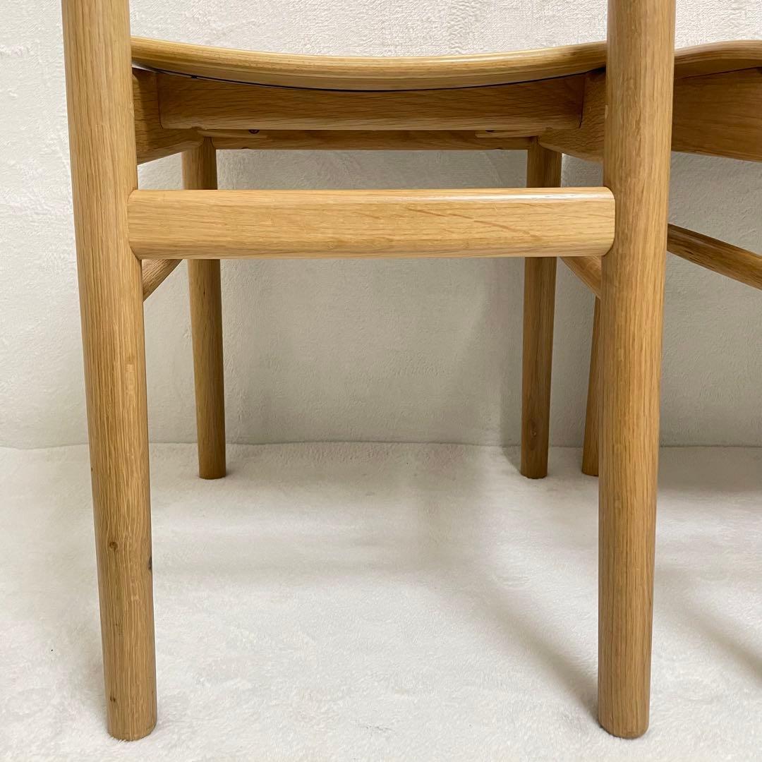【ラスト1脚】③無印良品　オーク材ラウンドチェア