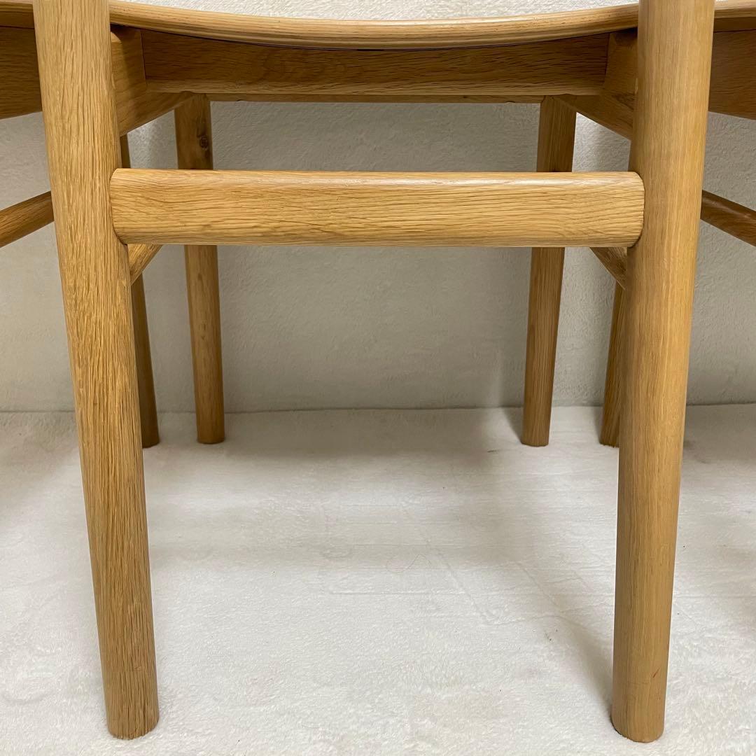 【ラスト1脚】③無印良品　オーク材ラウンドチェア