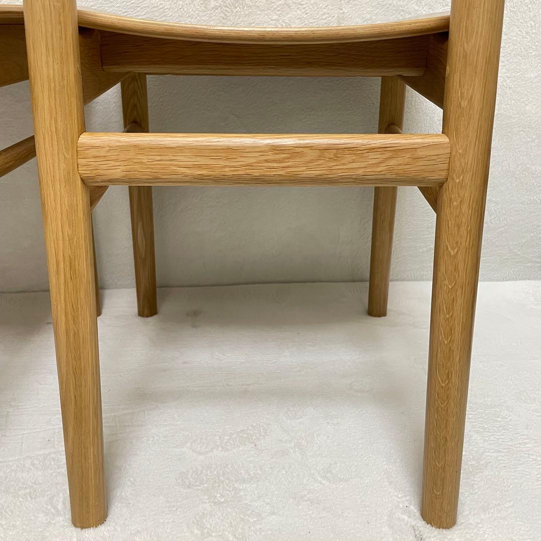 【ラスト1脚】③無印良品　オーク材ラウンドチェア