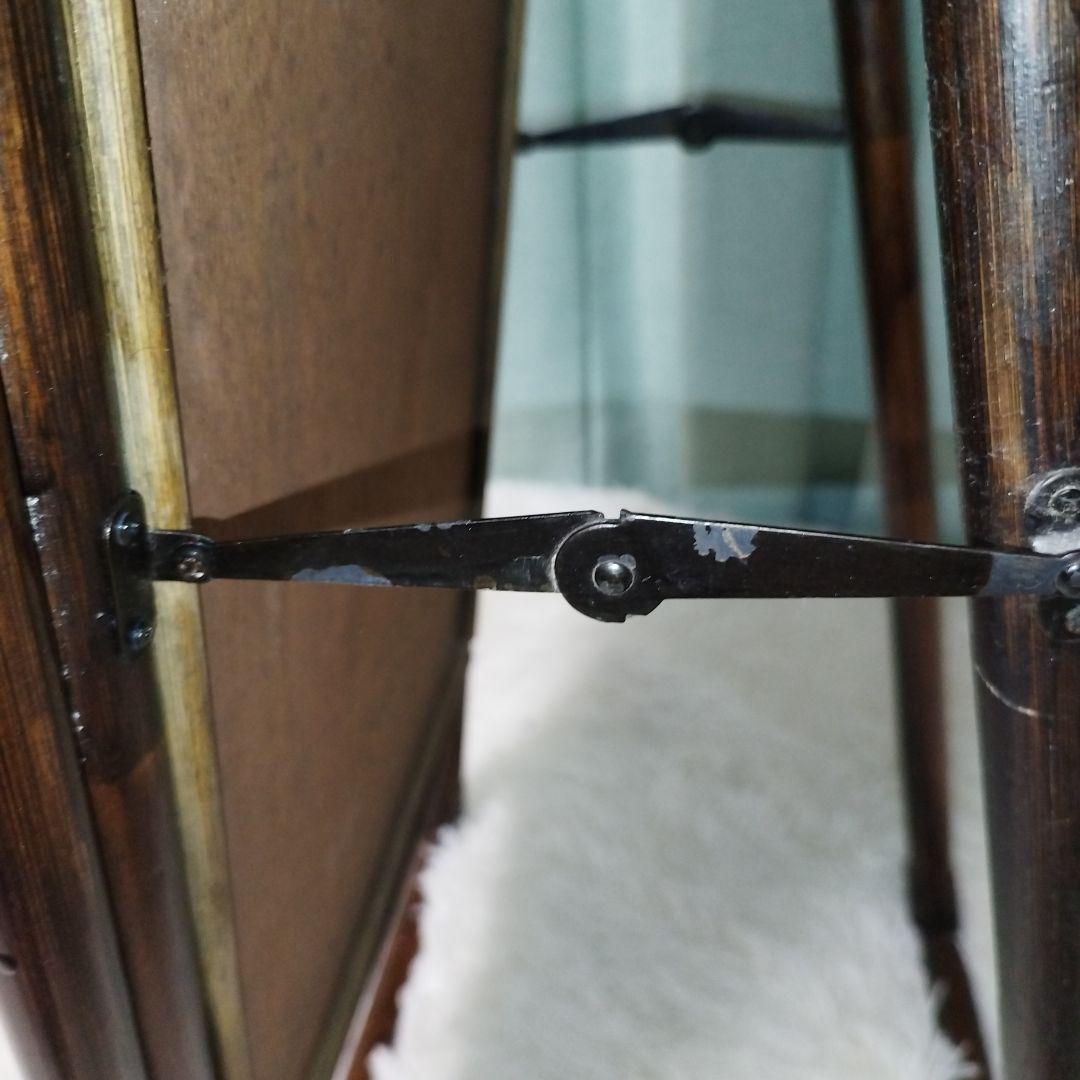 p*l様 レトロ　　ラタン　スタンドミラー　姿見