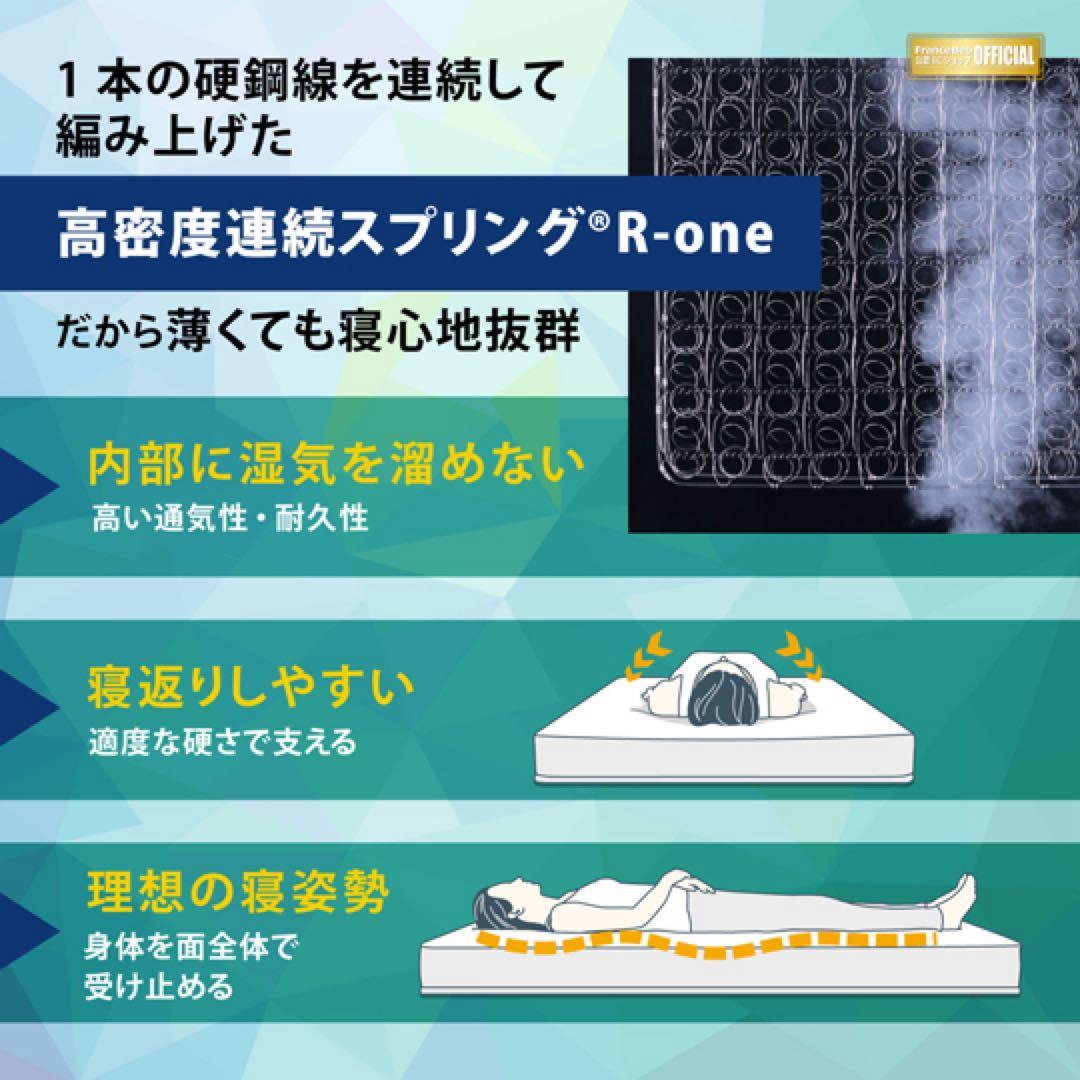 新品 シングルマットレス FD-W01 フランスベッド 折りたたみマットレス♯1