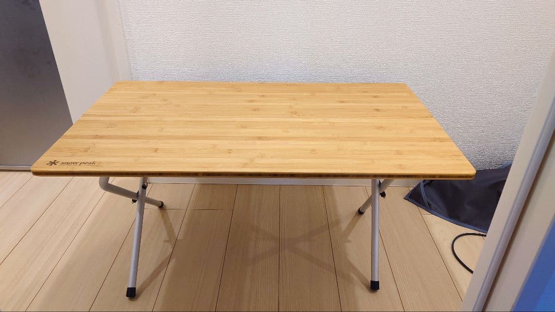 peak ワンアクションローテーブル 竹製 LV-100TR
