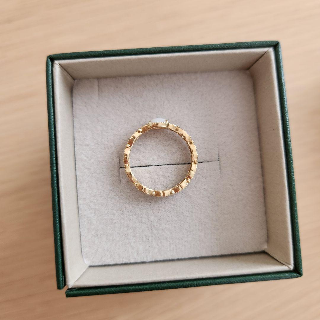 agete　白蝶貝　透かしリング