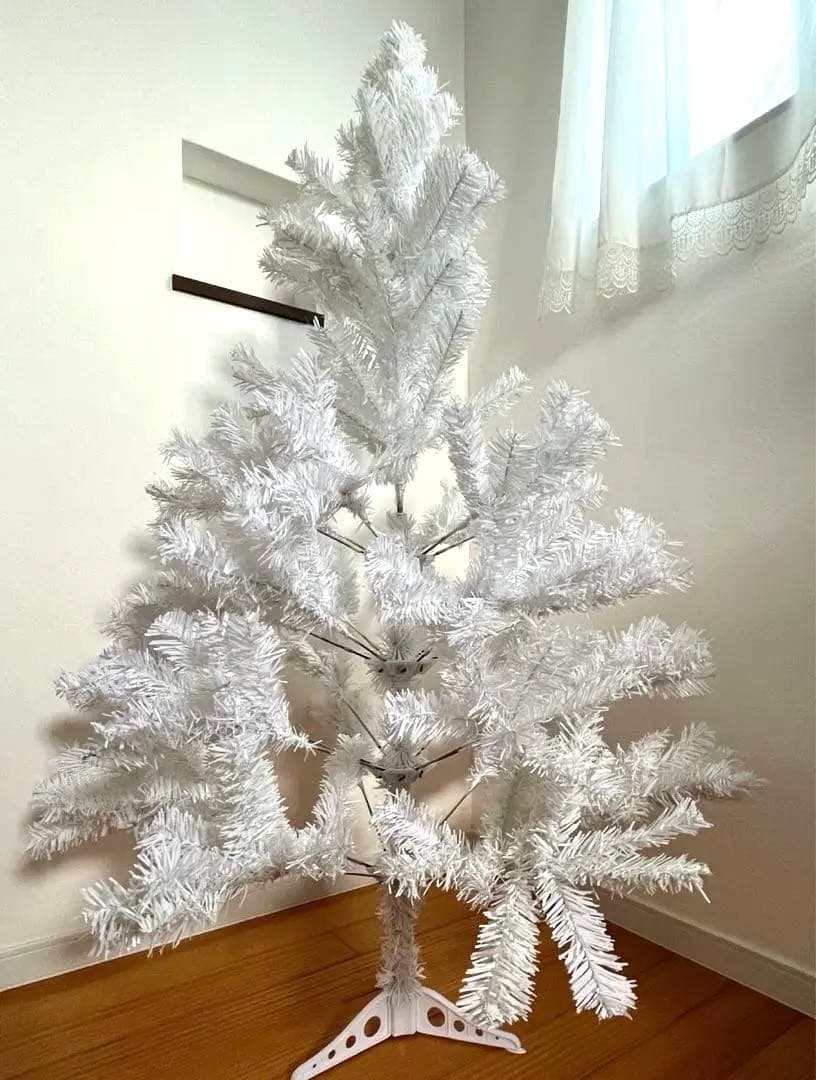 クリスマスツリー150cm ホワイト 白 おまけつき