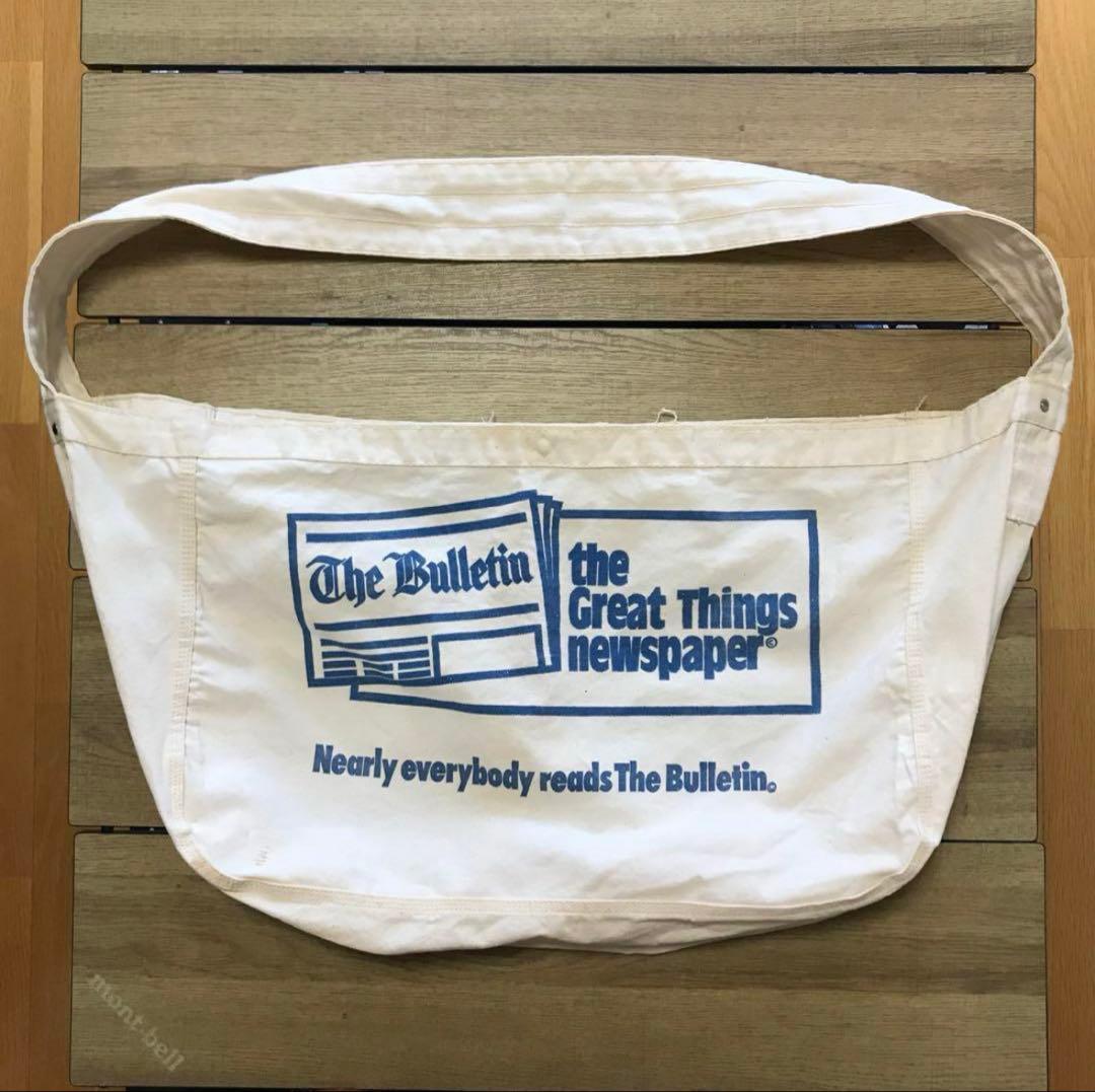 【ヴィンテージ】 ニュースペーパーバッグ “The Bulletin“ レア