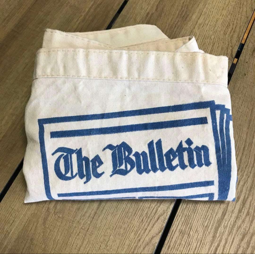 【ヴィンテージ】 ニュースペーパーバッグ “The Bulletin“ レア