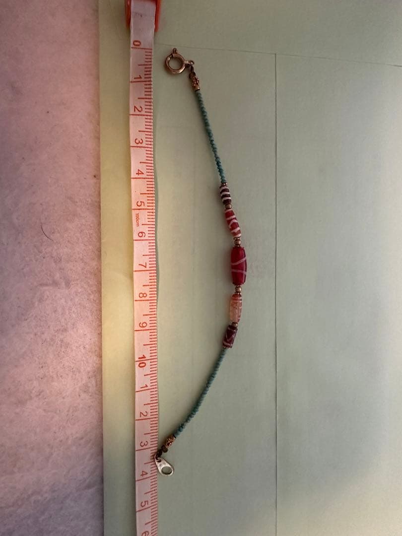 大開運　エッヂド・カーネリアン　ターコイズ　18K 天珠