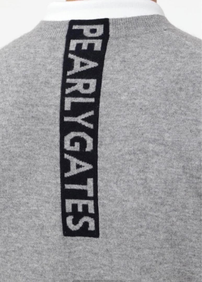 未使用 カシミヤ クルーネックニットセーター カシミヤ100% 6 XL グレー