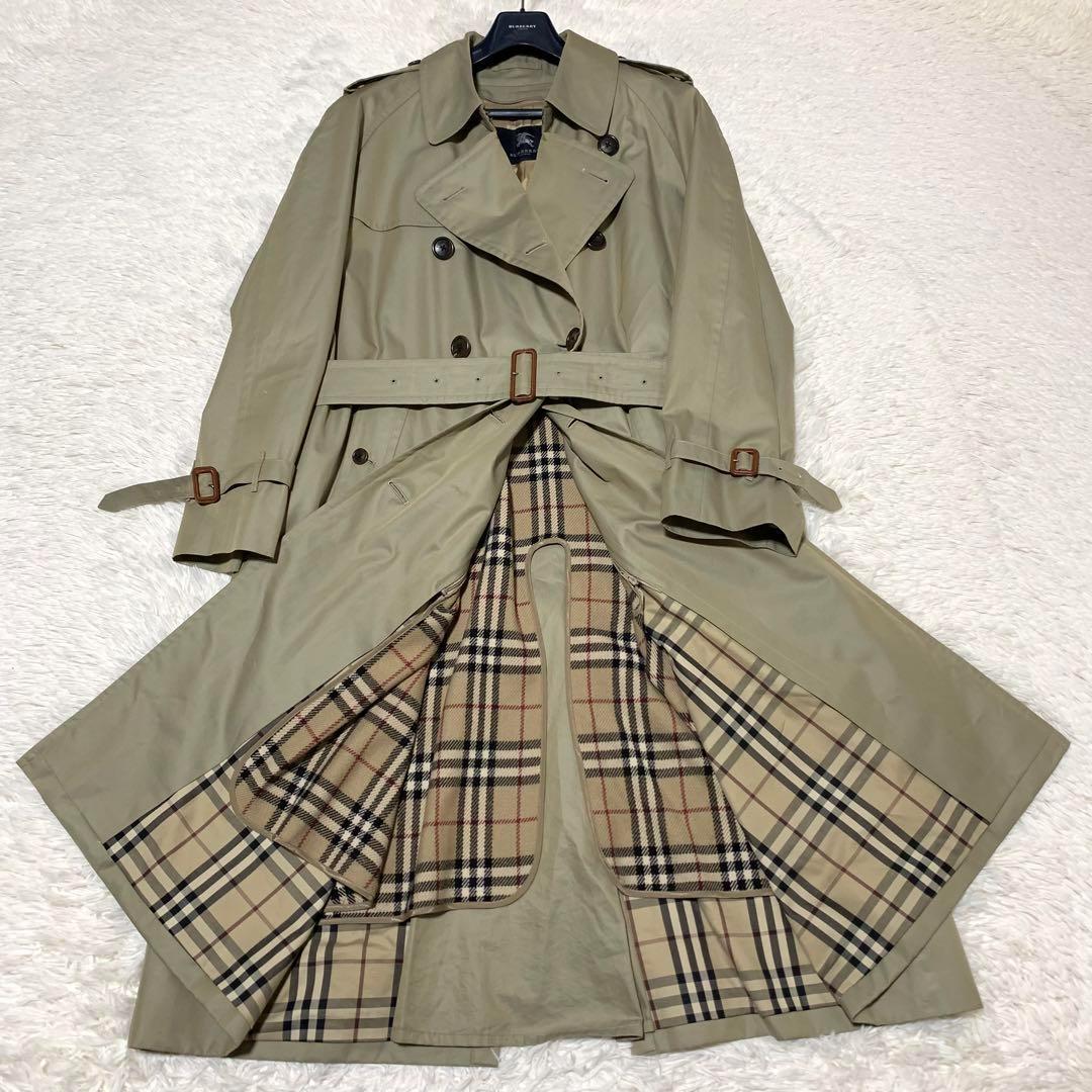極美品　バーバリーロンドン　4XL 着丈120 トレンチ　カシミヤ混　ベルト