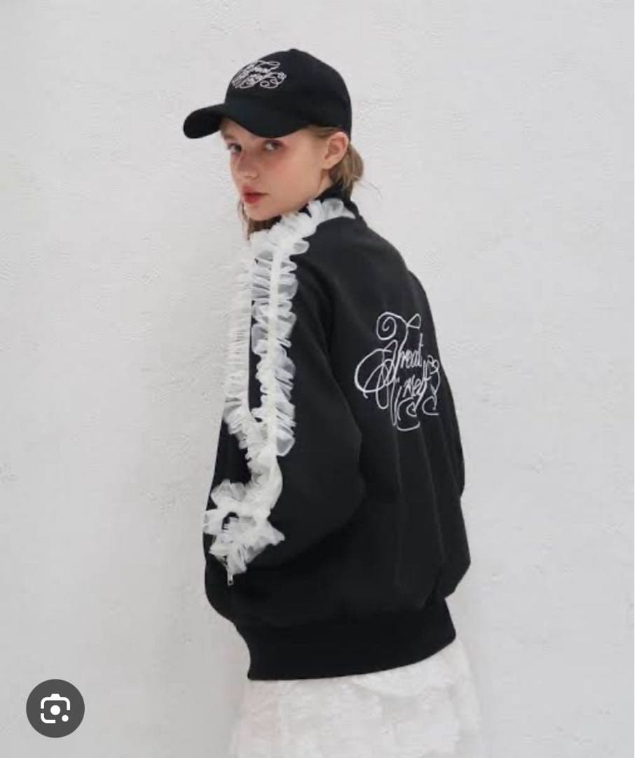 トップス Treat Girl's tulle frill jersey