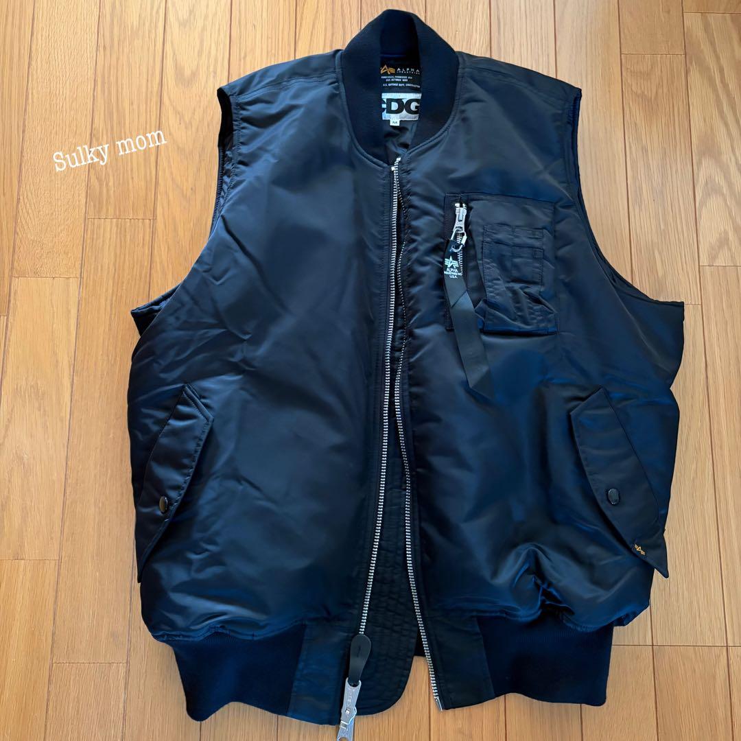 ★美品！CDG ALPHA MA-1 ブラックベスト Mサイズ★