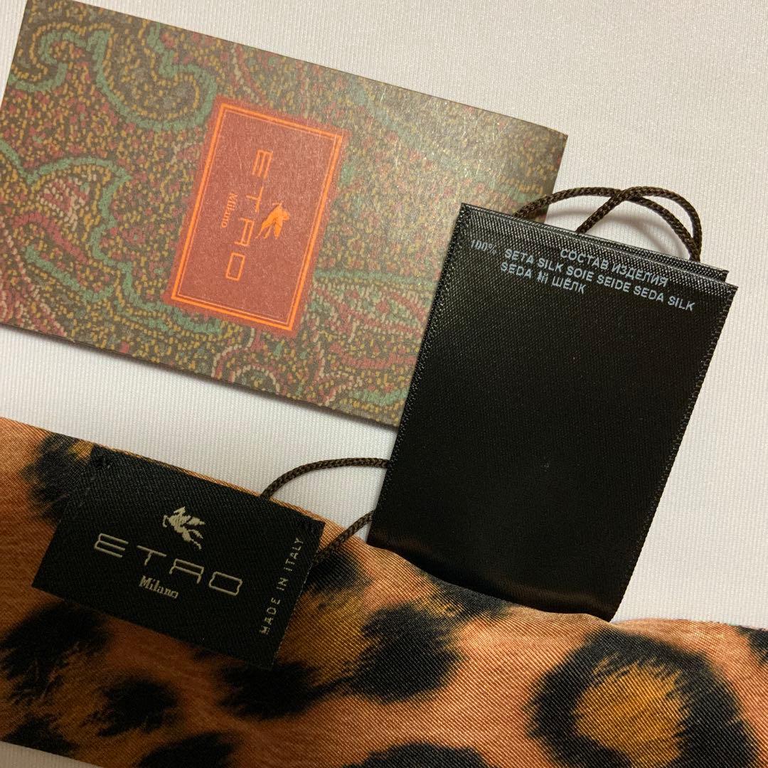 洗練されたデザイン　ETRO 正規品　シルク　ペイズリーナ　スカーフ　4