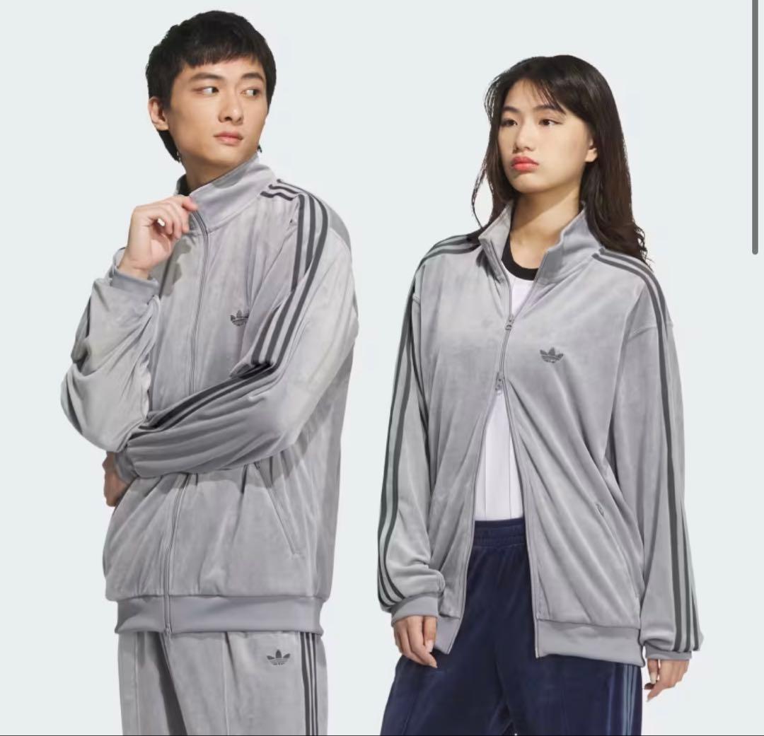 adidas グレー トラックジャケット