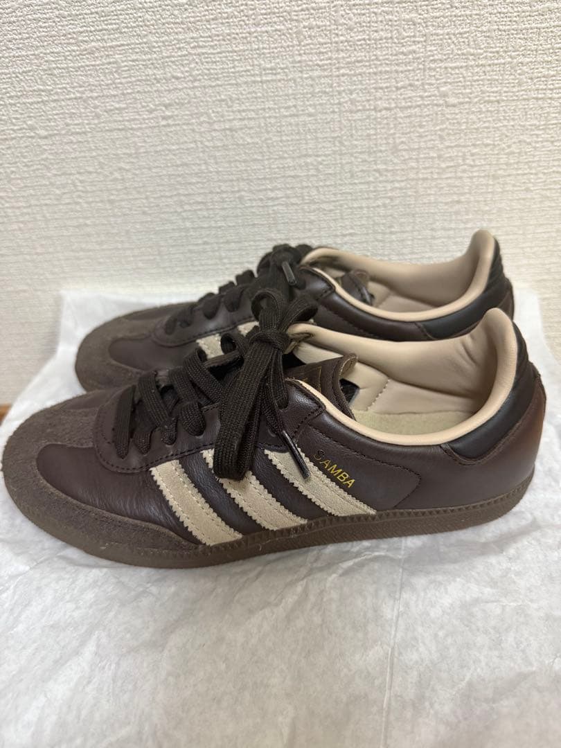 美品✨adidas samba ブラウン スニーカー 22.5cm