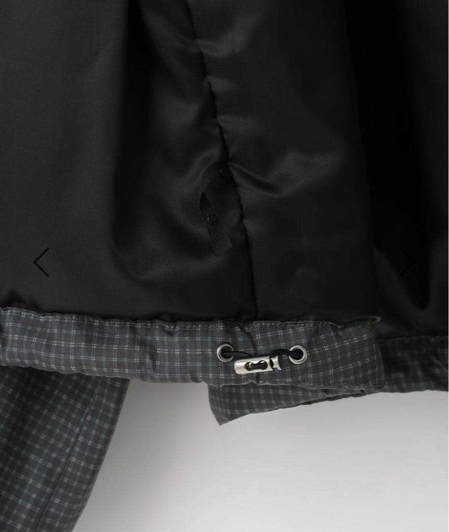 ローリーズファーム モンスターショートコート⭐︎チェック　グレー