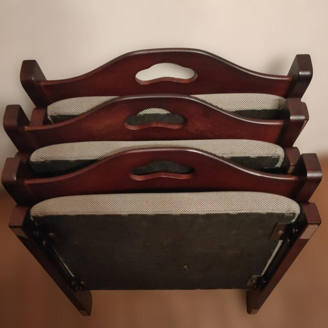 折りたたみ 木製座椅子 3脚セット