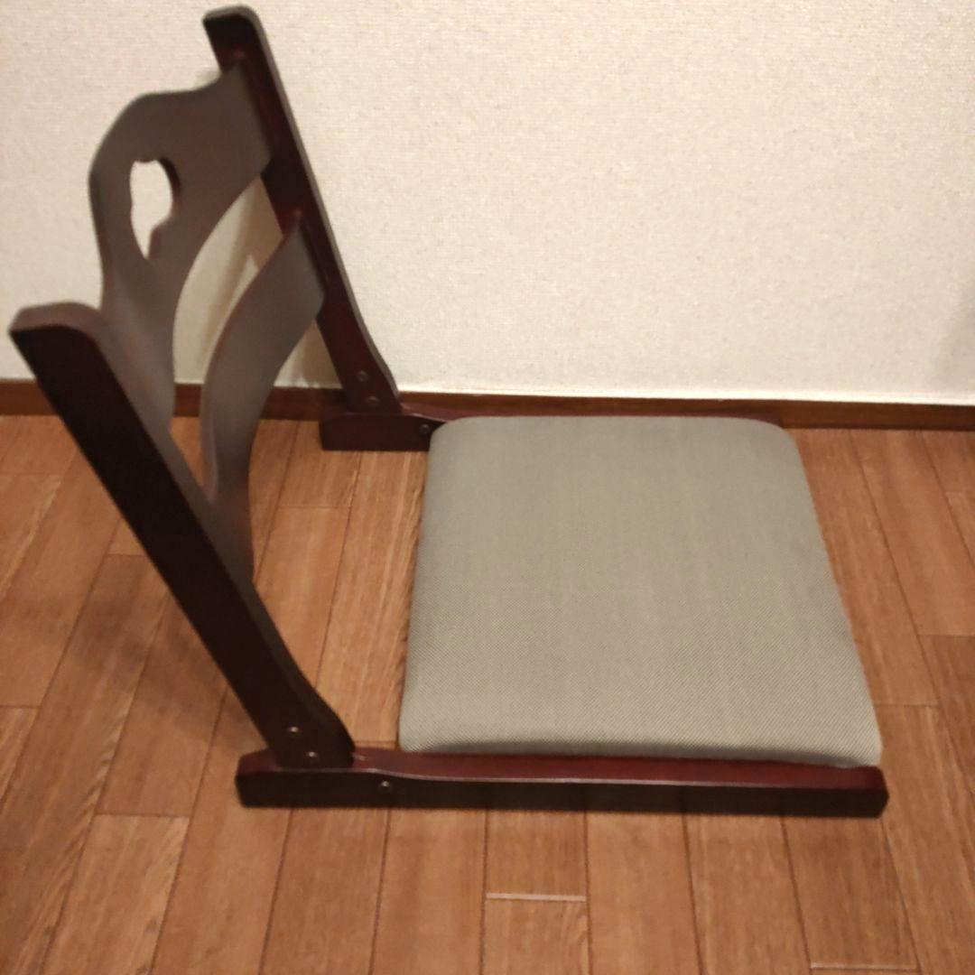 折りたたみ 木製座椅子 3脚セット