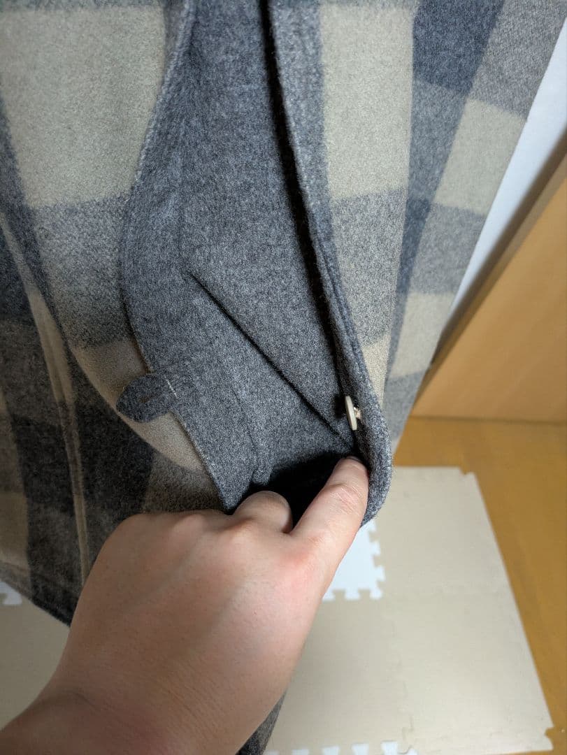 NONNATIVE MELTON　BUFFALO CHECK COAT