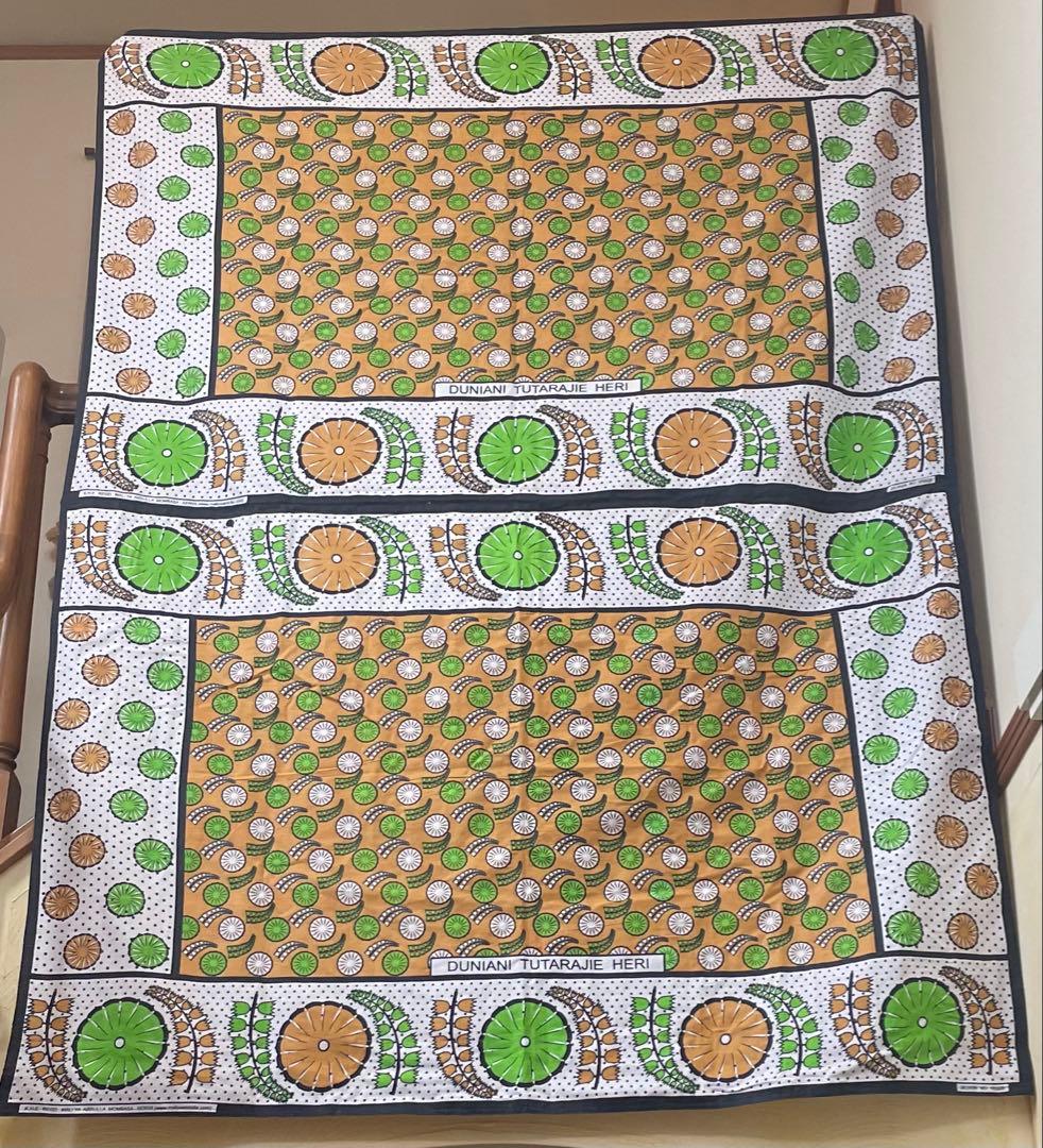 アフリカ布 ハンドメイド 裏生地加工あり 布地