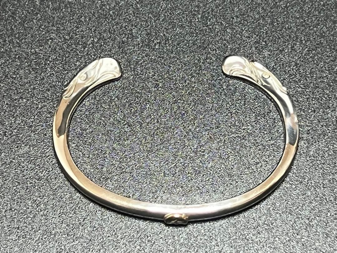 ゴローズ goro's K18メタル付 顔バングル OLD