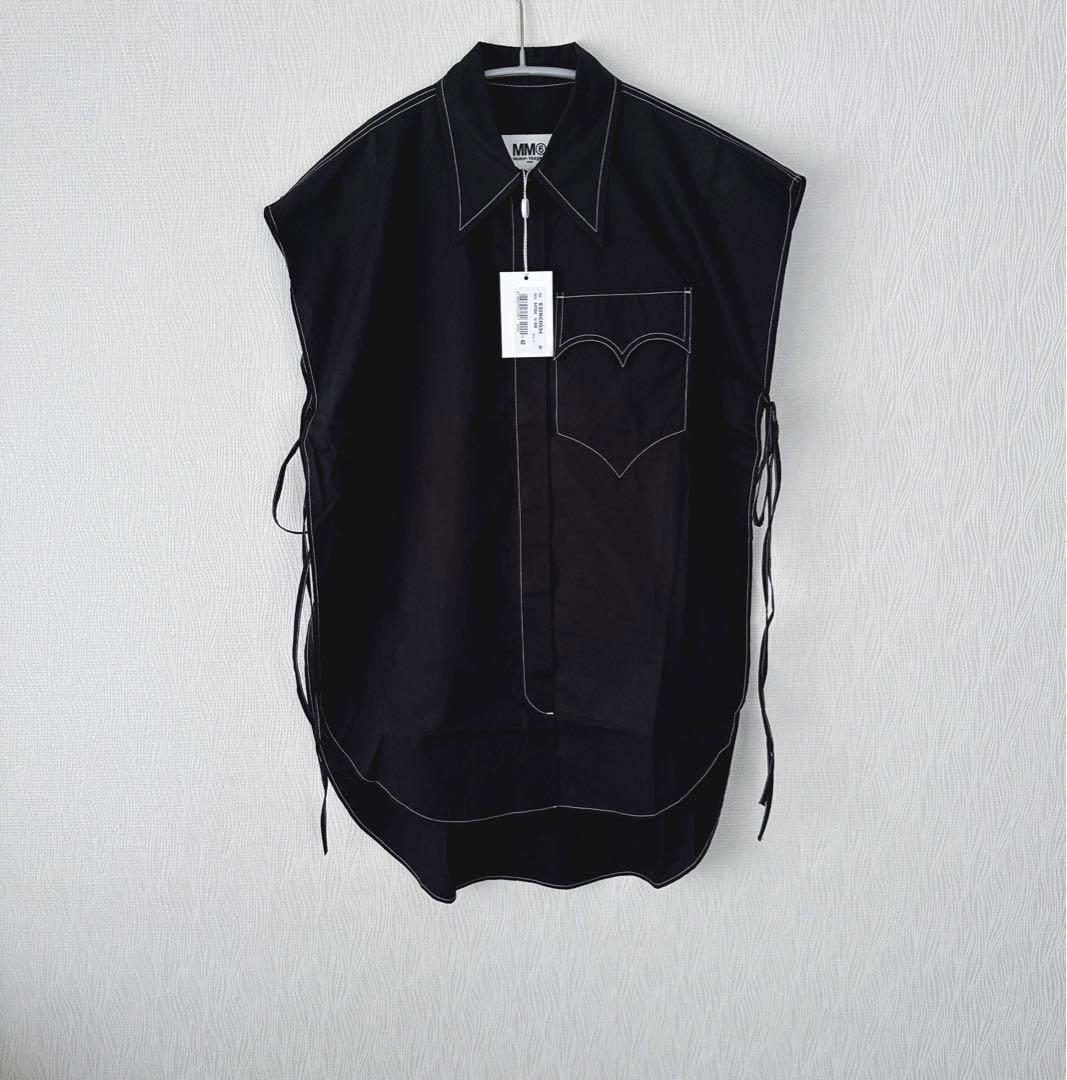 【新品】MM6 MaisonMargiela ブラック シャツ ベスト