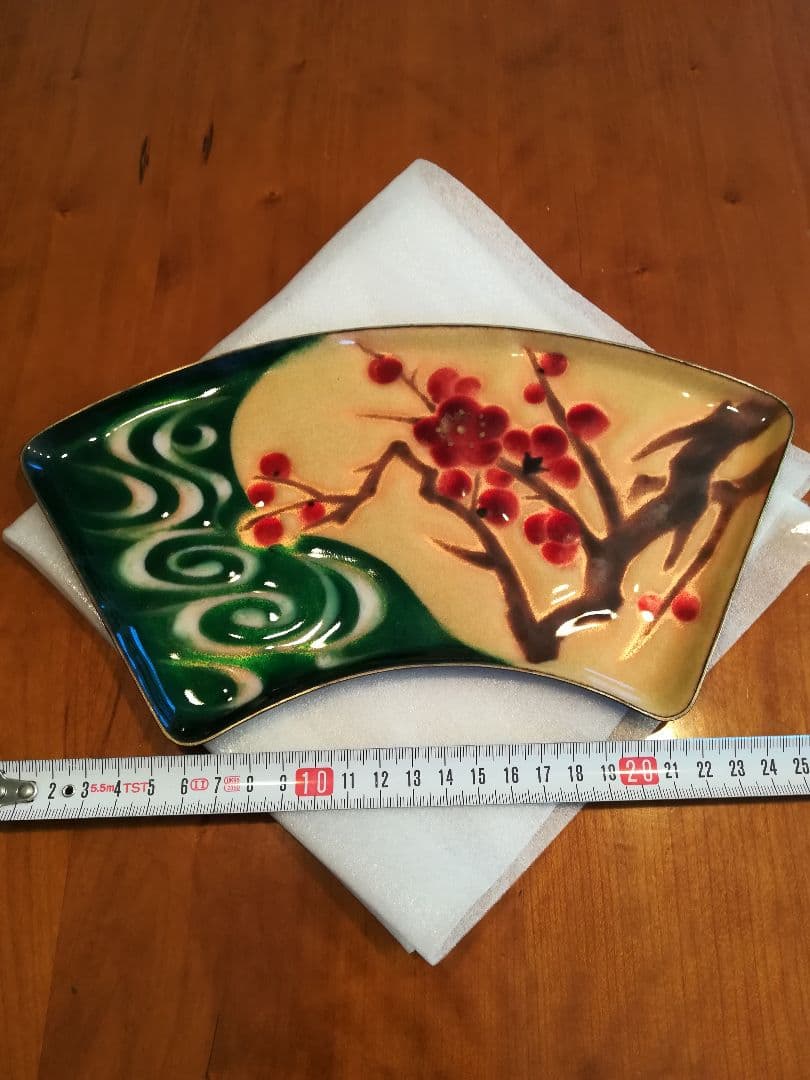✨七宝焼 高級飾皿 梅 1973年♪