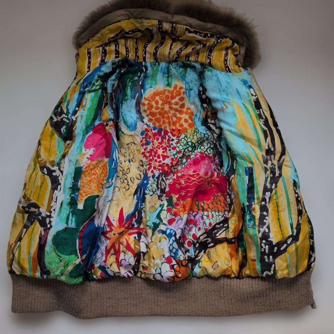 ツモリチサト　ベロア＆シルク異素材ダウンリバーシブルコート　Ｍサイズ