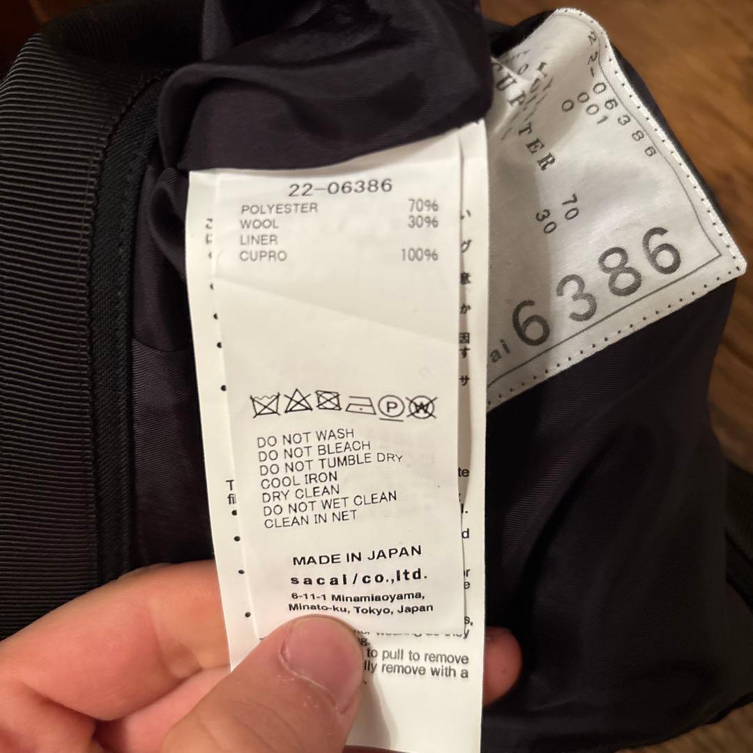 【Sacai】フレアパンツ　スラックス