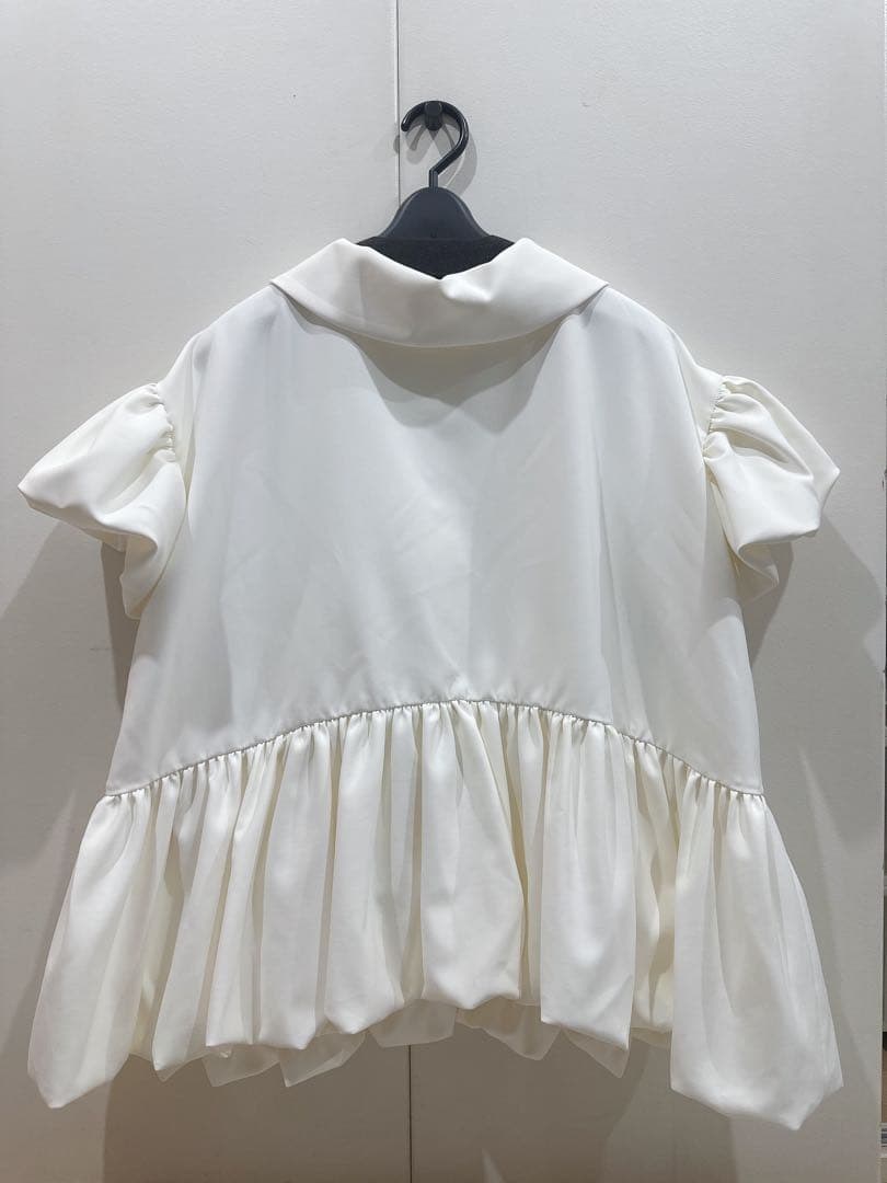 SEVENTEN 2WAYタイブラウス　白　Sサイズ　セブンテン