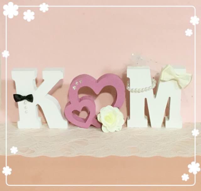 mmm.k様確認用♡ウエディングバージョン・イニシャルオブジェ