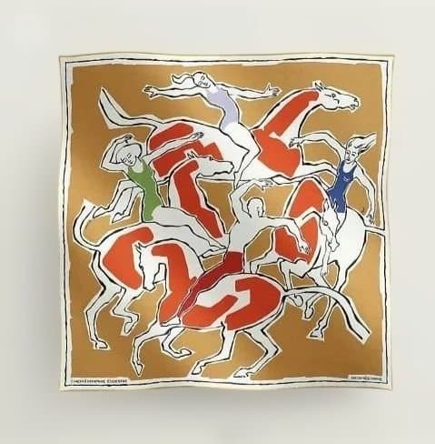 【HERMES】エルメス カレ70　シルクスカーフ