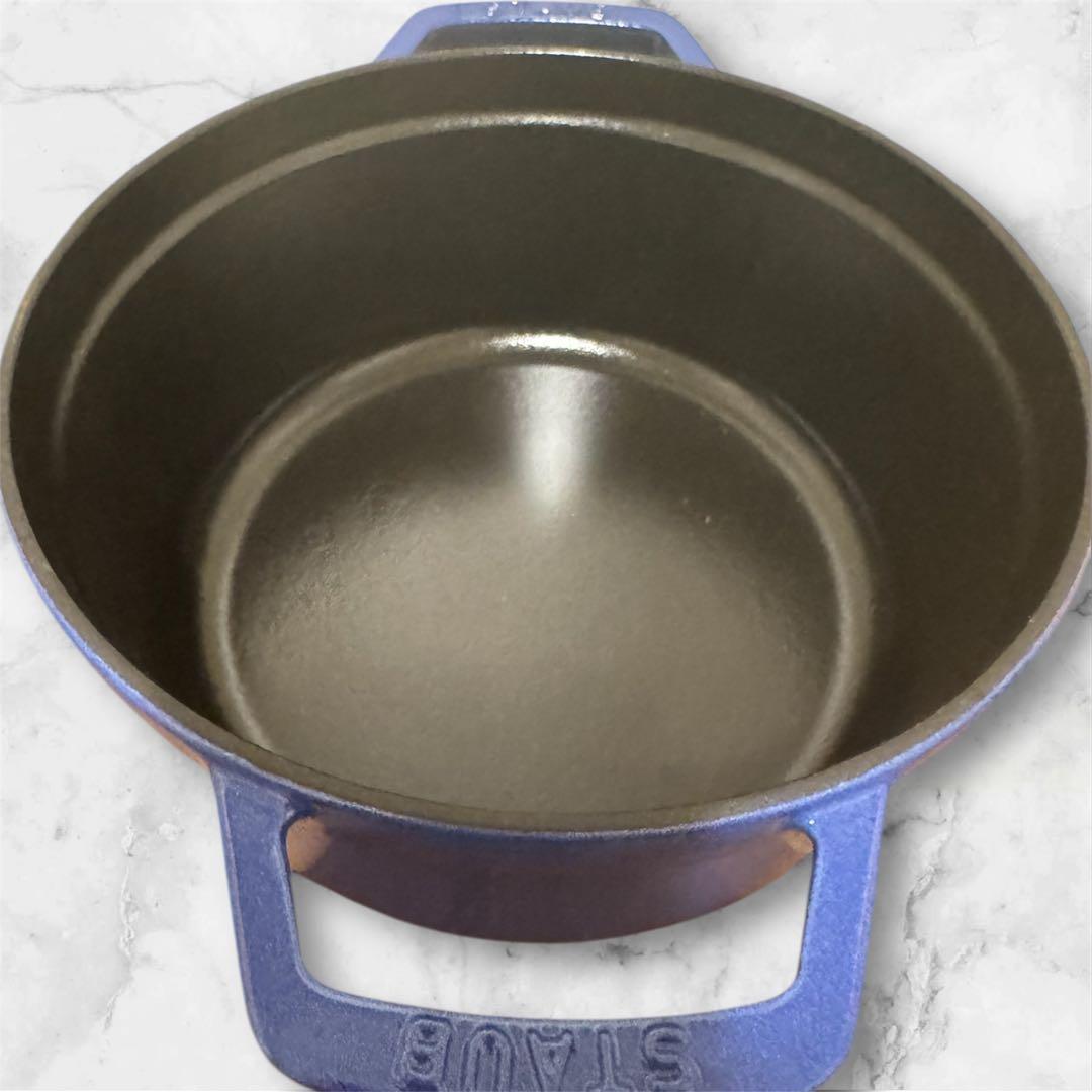 ストウブ　22 cmピコ・ココットラウンド　【限定色】　ブルーベリー