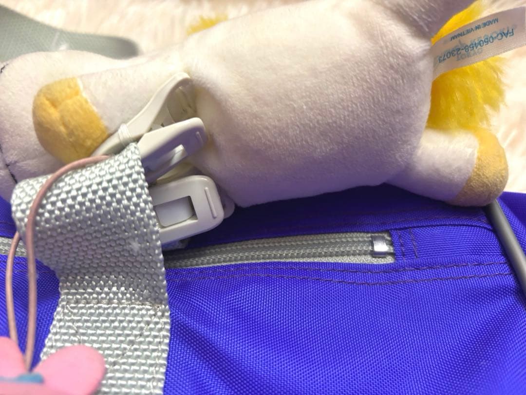 旧ワッペ　紫　キーホルダー付き